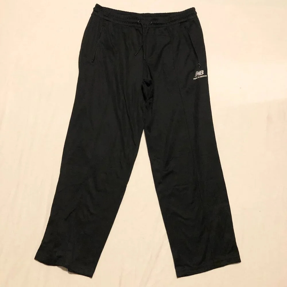 New Balance Track Pants Mens Size 3 Joggers Black